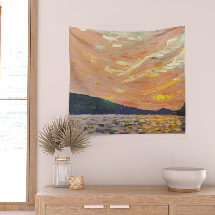 Tom Thomson Smoke Lake Canadian Landscape Artist Wall Tapestry Gallery Image 2