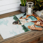 Row Your Own Boat | Woman Empowerment Confidence Painting | Positive Growth Mindset Boho Adventure  Outdoor Rug Gallery Image 2