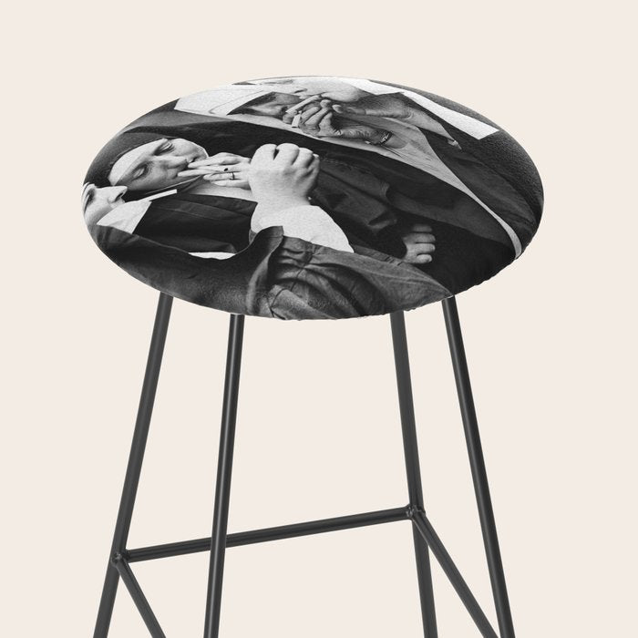 Nuns Smoking High Resolution Version Stool Gallery Image 2