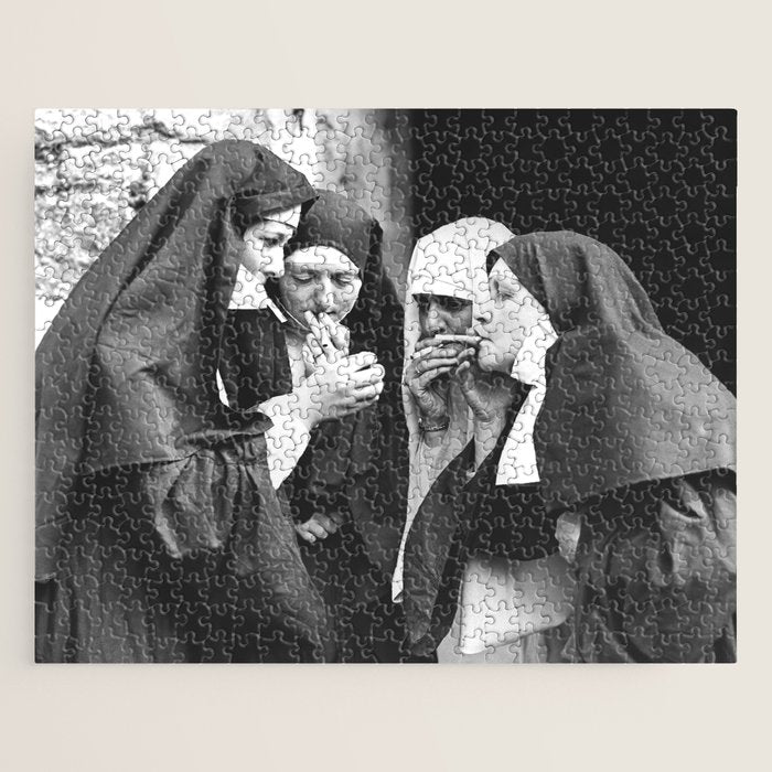 Nuns Smoking High Resolution Version Jigsaw Puzzle Gallery Image 1