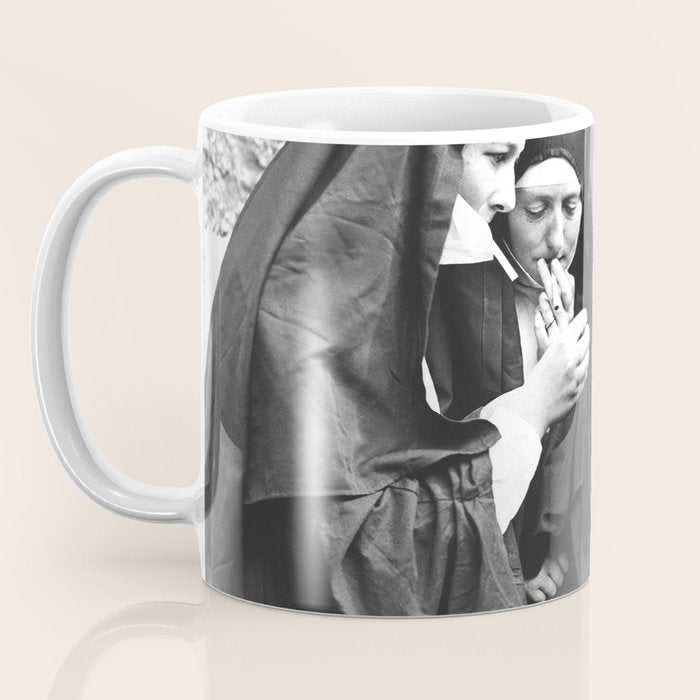 Nuns Smoking High Resolution Version Coffee Mug Gallery Image 3