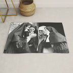 Nuns Smoking High Resolution Version Rug Gallery Image 1