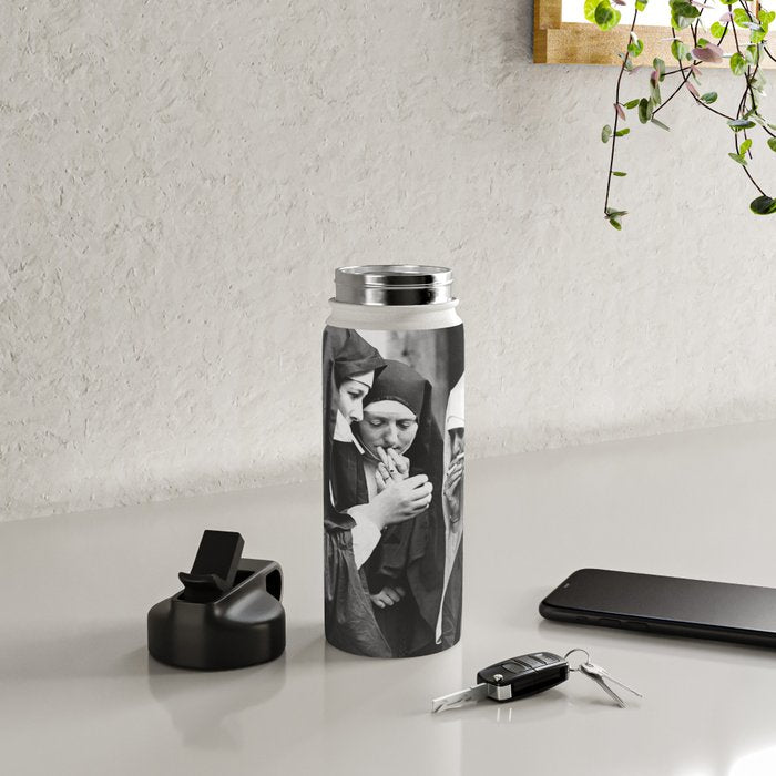 Nuns Smoking High Resolution Version Water Bottle Gallery Image 4