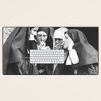 Nuns Smoking High Resolution Version Desk Mat Gallery Image 1