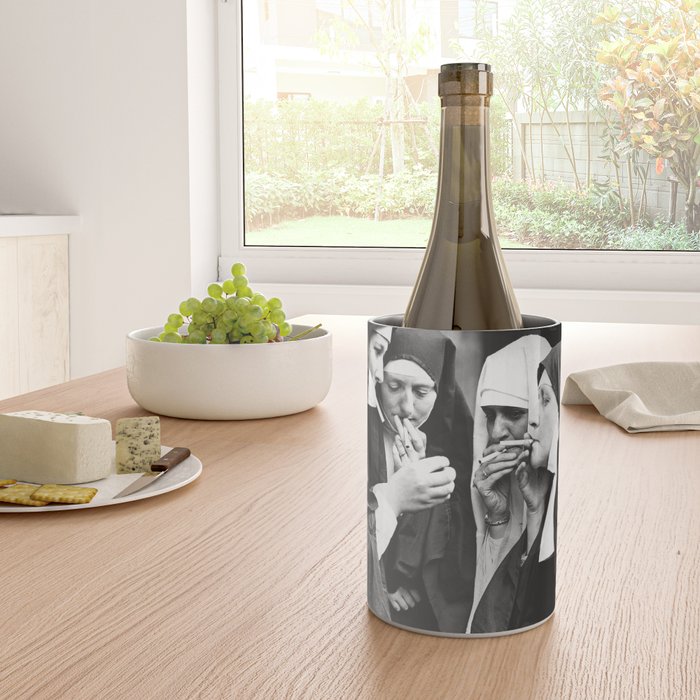 Nuns Smoking High Resolution Version Wine Chiller Gallery Image 4