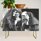 Nuns Smoking High Resolution Version Credenza Gallery Image 1