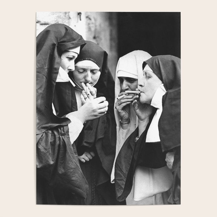 Nuns Smoking High Resolution Version Poster Gallery Image 1