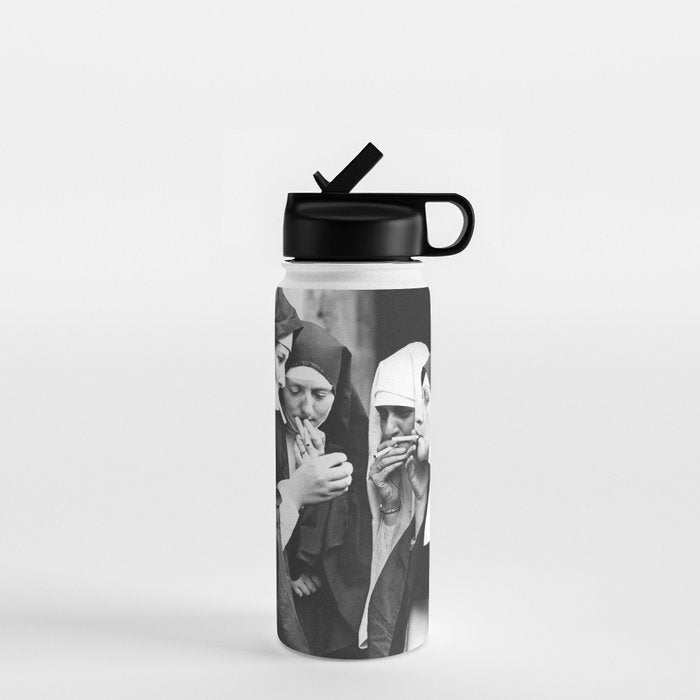 Nuns Smoking High Resolution Version Water Bottle Gallery Image 1