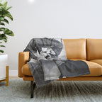 Nuns Smoking High Resolution Version Throw Blanket Gallery Image 1