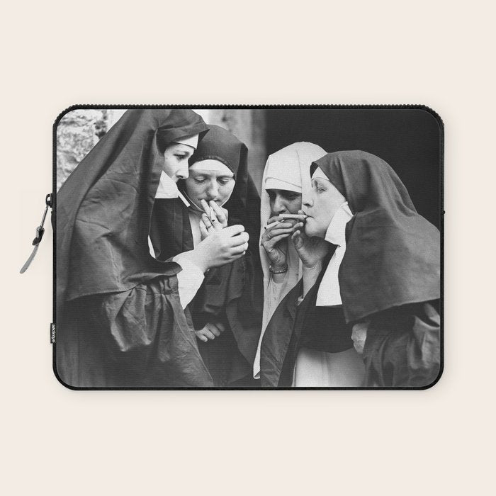 Nuns Smoking High Resolution Version Laptop Sleeve Gallery Image 1