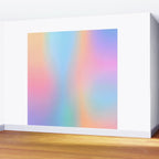Iridescent Series 01, Pastel Gradient Holograph Energy, Aura Spiritual Vibrant Minimal, Abstract Aesthetic Bohemian Wall Mural Gallery Image 2
