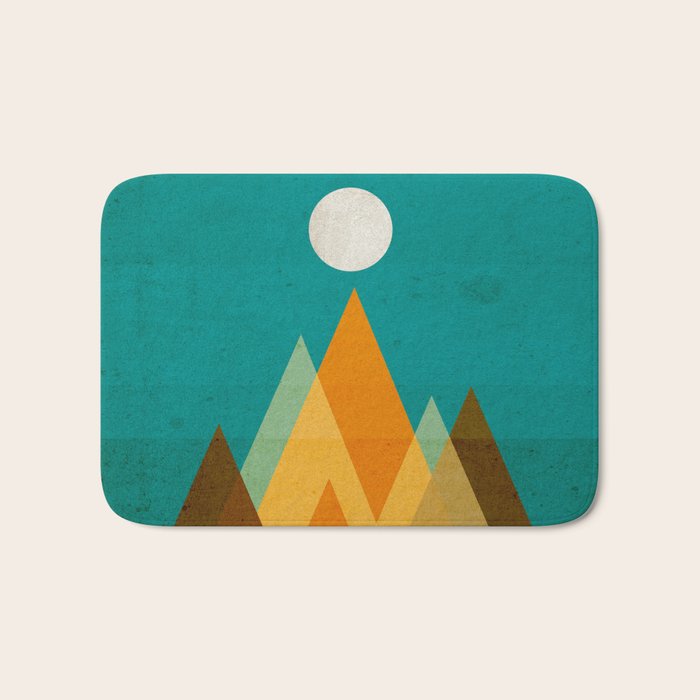 Full moon over Sahara desert Bath Mat Gallery Image 1