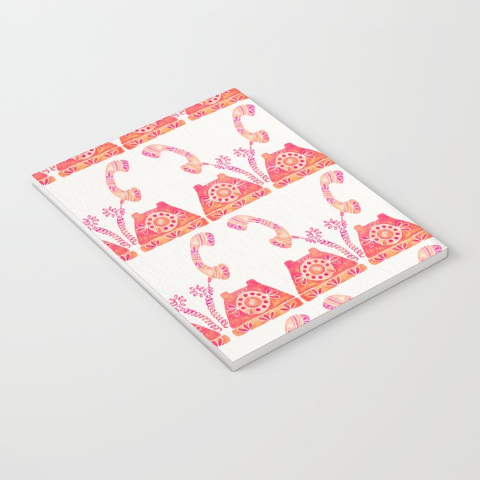 Vintage Rotary Phone - Peach Palette Notebook Gallery Image 3