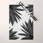 Agave Cactus Black & White Wrapping Paper Gallery Image 1