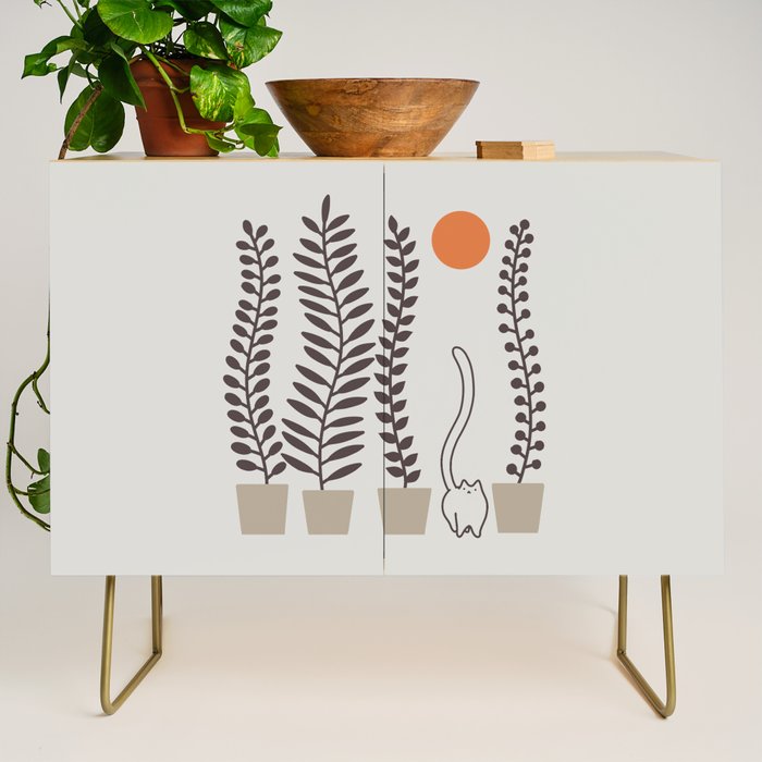 Cat and Plant 64: Dancing Tail Credenza Gallery Image 1