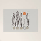 Cat and Plant 64: Dancing Tail Welcome Mat Gallery Image 1