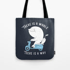 There is a whale Tote Bag Gallery Image 1
