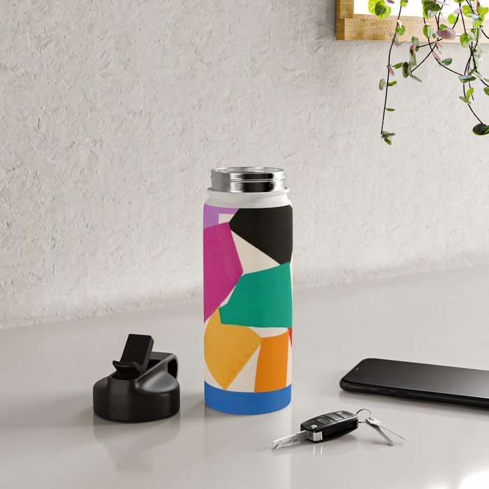 Henri Matisse - The Snail cut-out series portrait painting Water Bottle Gallery Image 4