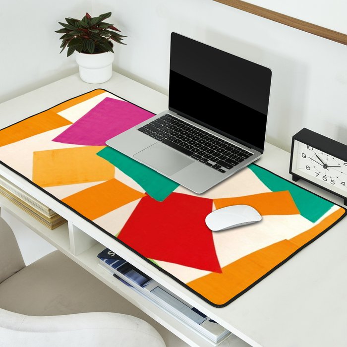 Henri Matisse - The Snail cut-out series portrait painting Desk Mat Gallery Image 2