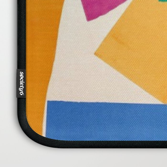 Henri Matisse - The Snail cut-out series portrait painting Laptop Sleeve Gallery Image 3