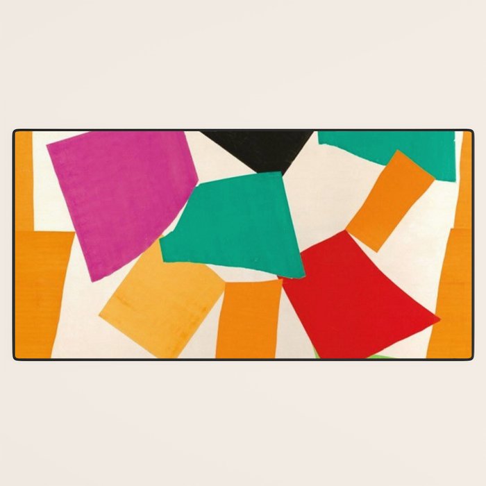 Henri Matisse - The Snail cut-out series portrait painting Desk Mat Gallery Image 3