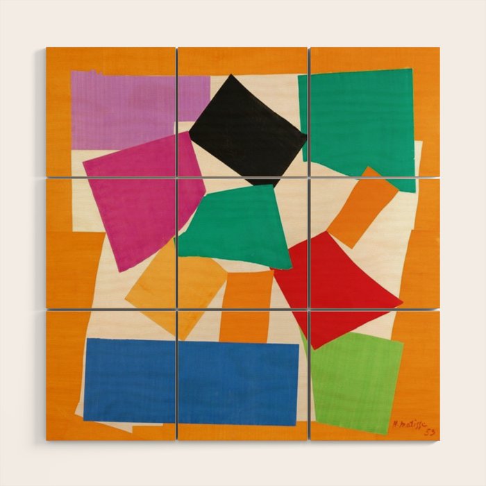 Henri Matisse - The Snail cut-out series portrait painting Wood Wall Art Gallery Image 1