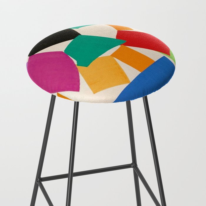 Henri Matisse - The Snail cut-out series portrait painting Stool Gallery Image 2