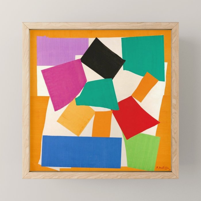 Henri Matisse - The Snail cut-out series portrait painting Mini Art Print Gallery Image 1