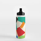Henri Matisse - The Snail cut-out series portrait painting Water Bottle Gallery Image 2