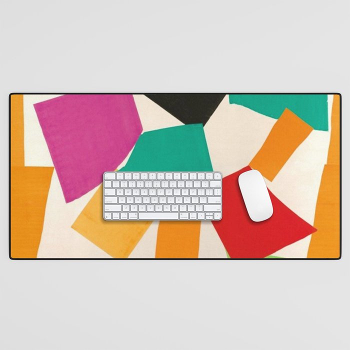 Henri Matisse - The Snail cut-out series portrait painting Desk Mat Gallery Image 1