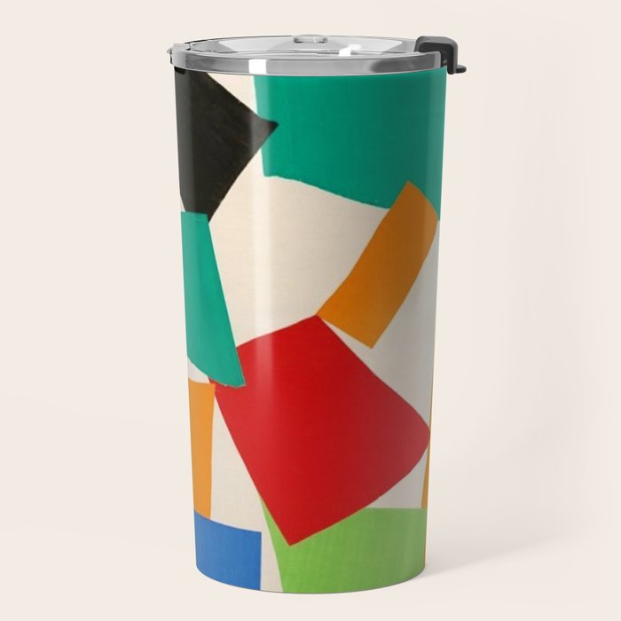 Henri Matisse - The Snail cut-out series portrait painting Travel Mug Gallery Image 2