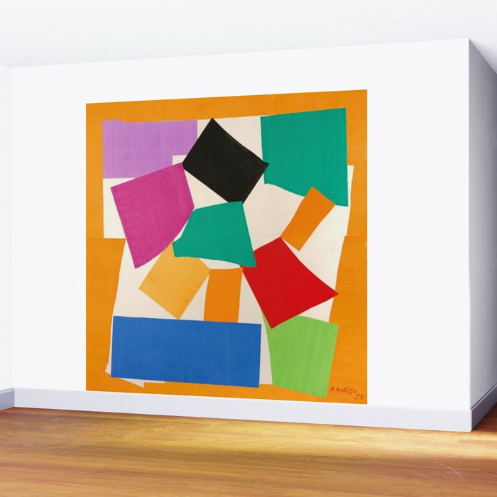 Henri Matisse - The Snail cut-out series portrait painting Wall Mural Gallery Image 2