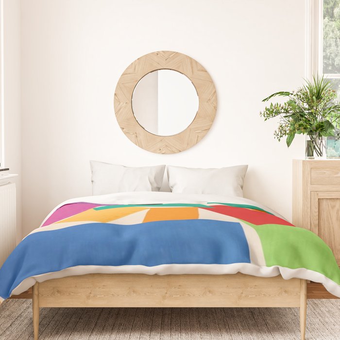 Henri Matisse - The Snail cut-out series portrait painting Duvet Cover Gallery Image 3