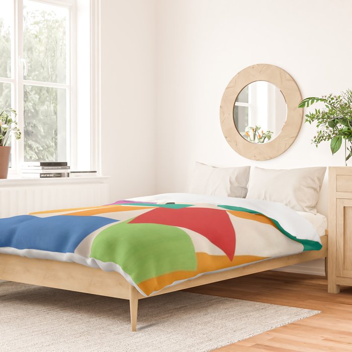Henri Matisse - The Snail cut-out series portrait painting Duvet Cover Gallery Image 2
