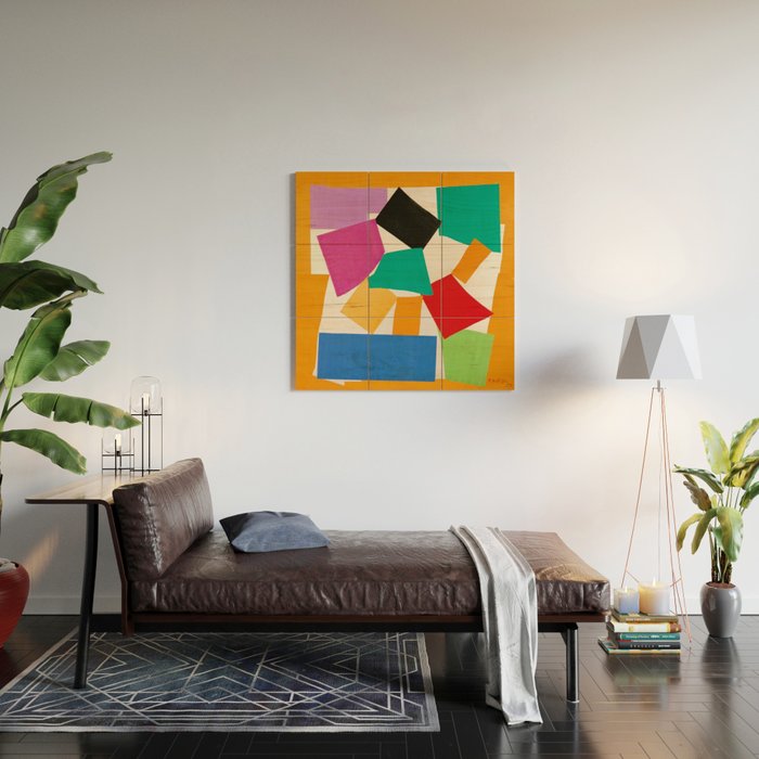 Henri Matisse - The Snail cut-out series portrait painting Wood Wall Art Gallery Image 2