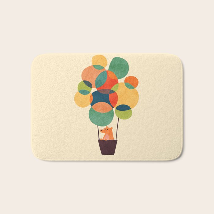 Whimsical Hot Air Balloon Bath Mat Gallery Image 1