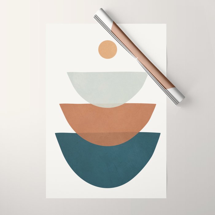  Minimal Shapes No.34 Wrapping Paper Gallery Image 1