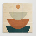 Minimal Shapes No.34 Wood Wall Art Gallery Image 1