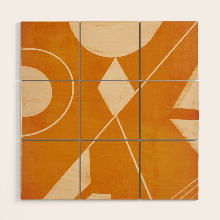 Abstract line art 32 Wood Wall Art Gallery Image 1