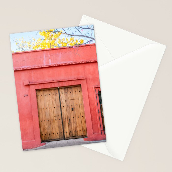 Wooden doors of Oaxaca | Mexico Travel Photography  Stationery Card Gallery Image 2