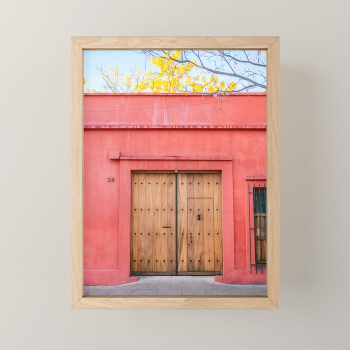 Wooden doors of Oaxaca | Mexico Travel Photography  Mini Art Print Gallery Image 1