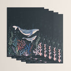 Whales and Coral Wrapping Paper Gallery Image 3