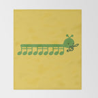 Caterpillar Song Throw Blanket Gallery Image 2