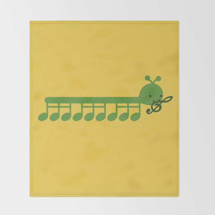 Caterpillar Song Throw Blanket Gallery Image 2