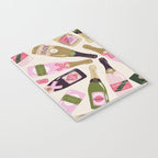 French Champagne Collection - Pink & Green Notebook Gallery Image 3