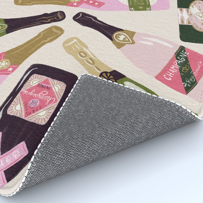 French Champagne Collection - Pink & Green Rug Gallery Image 4