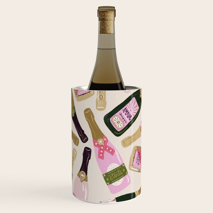 French Champagne Collection - Pink & Green Wine Chiller Gallery Image 1