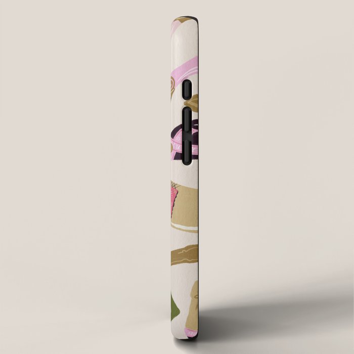 French Champagne Collection - Pink & Green iPhone Case Gallery Image 2