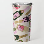 French Champagne Collection - Pink & Green Travel Mug Gallery Image 2