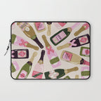 French Champagne Collection - Pink & Green Laptop Sleeve Gallery Image 1